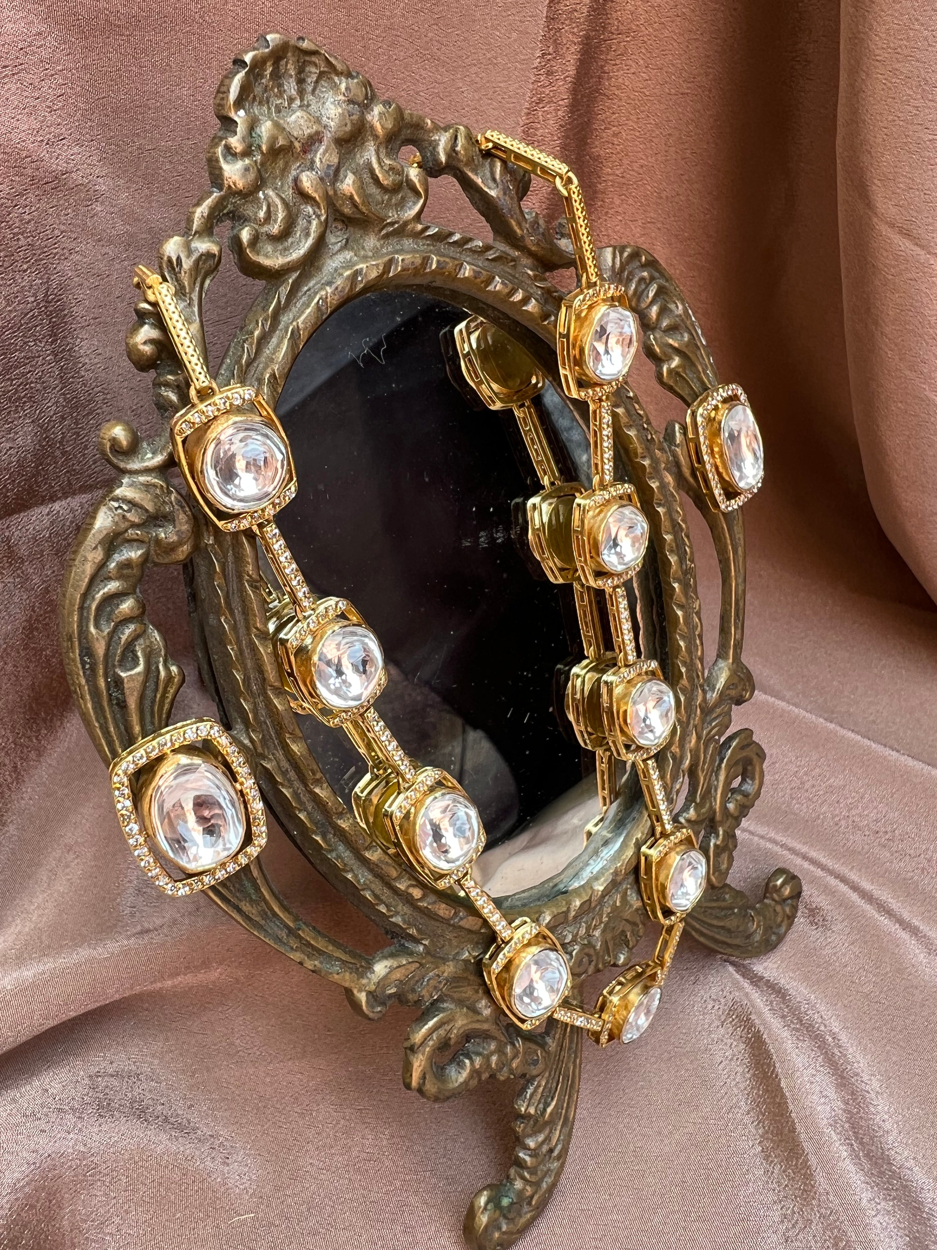 Kundan or Polki-style necklace