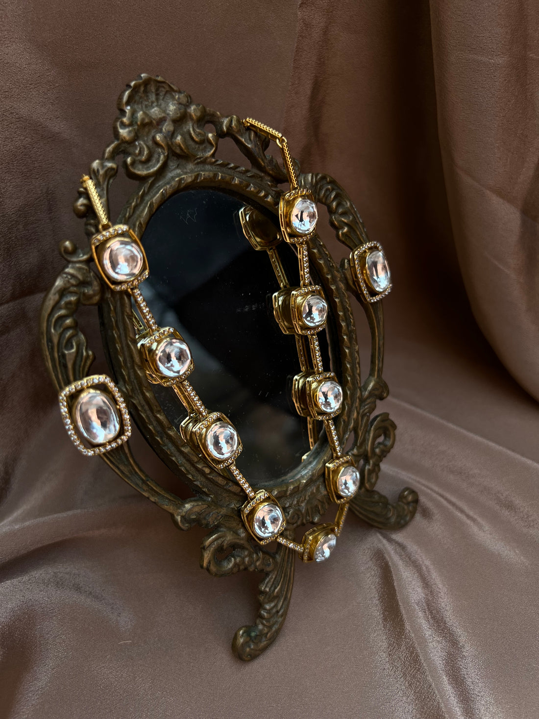 Kundan or Polki-style necklace