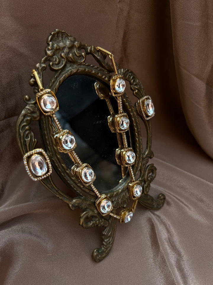 Kundan or Polki-style necklace